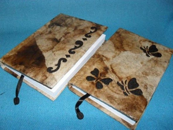 artesanato filtro de cafe capa de caderno