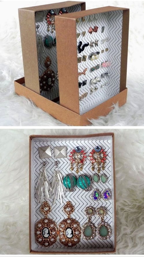 caixas de sapato decorada - crochê e artesanato