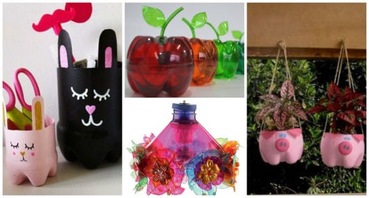 reciclar artesanato com garrafas Pet