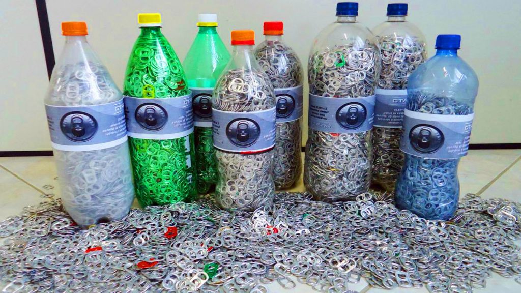 garrafa pet reciclar artesanato croche decoração